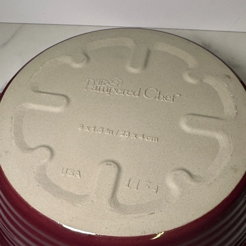 Pampered Chef Cranberry Pie Dish - Picture 4 of 4
